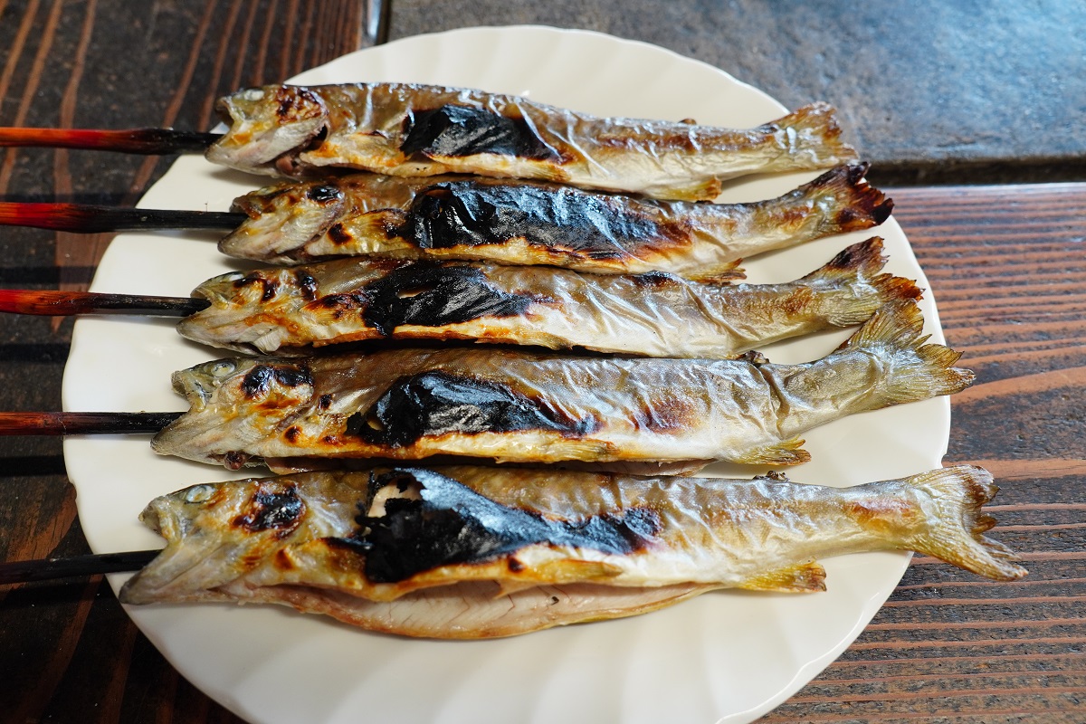 いわなの塩焼きの画像